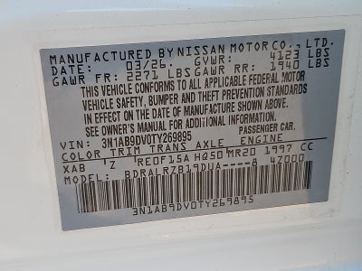 2026 Nissan Sentra SR